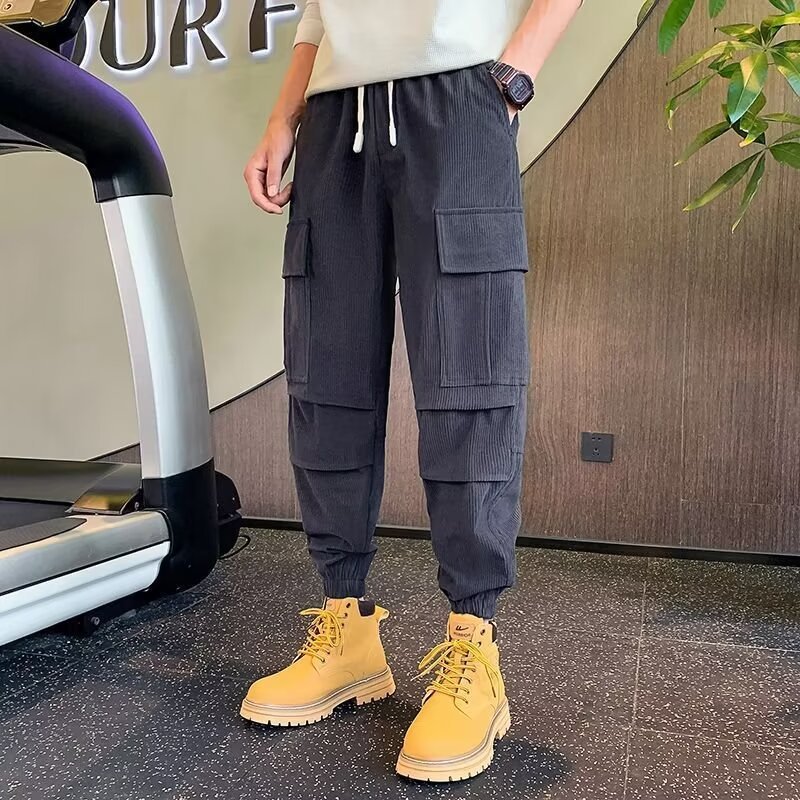 Harun Cropped Pants Springautumn Men's Trousers