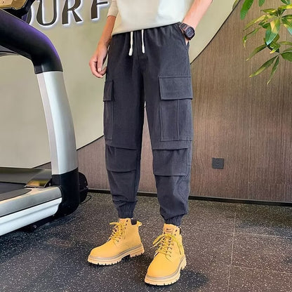 Harun Cropped Pants Springautumn Men's Trousers