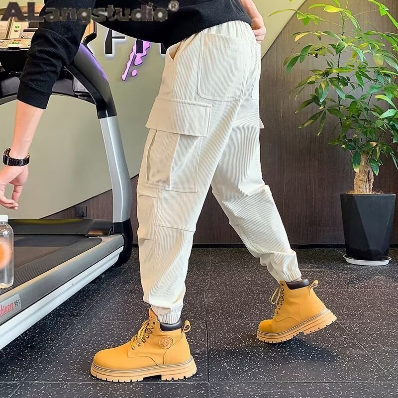 Harun Cropped Pants Springautumn Men's Trousers