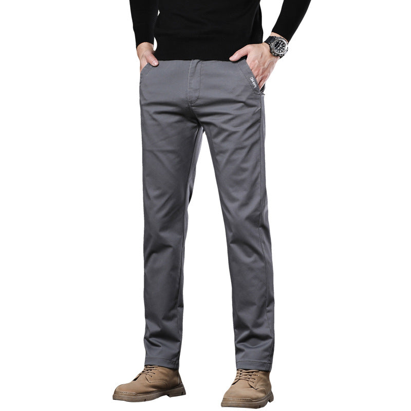 Loose-fit Straight-leg Business-casual Slimming Durable Trousers